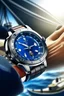 Placeholder: Generate a dynamic scene featuring a sailor actively engaged in sailing tasks, with the best sailing watch prominently visible on their wrist. Showcase the watch's features in a realistic and practical setting.
