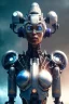 Placeholder: portrait,beautiful african robot, post-apocalyptic in a cyberpunk city, realistic, intriacte detail, sci-fi fantasy style, volumetric lighting, particales,highly detailed,cinamatic, deep colours,8k