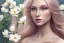 Placeholder: femme long cheveux blond yeux bleus , 8k resolution, flower magnolia lotus rose, beautiful portrait, 8k resolution, flower head and body, beautiful