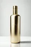 Placeholder: GOLD COSMETIC BOTTLE ON WHITE BACKGROUND