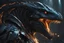 Placeholder: Space dinosaur wearing predator armor in 8k solo leveling shadow artstyle, machine them, close picture, rain, intricate details, highly detailed, high details, detailed portrait, masterpiece,ultra detailed, ultra quality