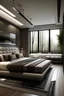Placeholder: master bed room modern And the window above the bed