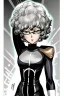 Placeholder: tatsumaki from one punch man in jim lee style