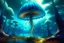 Placeholder: Alien forest with an umbrella made from a jellyfish, photorealistic, Detailed Matte Painting, Deep Colour, Fantastical, Intricate Detail, sunshine, blue sky