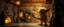 Placeholder: air brush 3d with pen outline,spaghetti western fluffy goblin edgy hero, shallow depth of field, warm lantern, pin hole cam in doll house