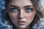 Placeholder: A broken heart that seeks and wants warmth but is rejected by another. A high definition ultra realistic cinematic 8k.high quality 8K Ultra HD Ultra detailed perfect woman face beautiful big eyes Charming perfect woman blue eyes with snowflakes 8k ultra hd