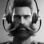 Placeholder: Short Beard Dj Headphones Christian Boshell cinematic photorealistic futuristic Star Wars style, hints of michelangelo, intricate detail, sci-fi, volumetric lighting