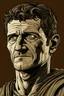 Placeholder: portrait roman mark antony comic style