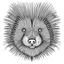 Placeholder: Porcupine, face view, minimal lines, cartoon, mandala style, white back ground color, real style, realistic, minimalistic, minimal black line art, line art, crisp line art, unique coloring sheet, outlined, outline, crisp, crisp line edges, illustration, thin lines, crisp clear lines, line art, clean line art, unique, 8k, amazing, masterpiece, no colors, no dark color, no black color, avoid thick black, minimalistic line edges, pure white back ground, image character full fit to page,