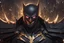 Placeholder: Golem with no eyes in 8k solo leveling shadow artstyle, The batman who laughs model, cover eyes, evil laugh smile, darkness them, close picture, apocalypse, intricate details, highly detailed, high details, detailed portrait, masterpiece,ultra detailed, ultra quality