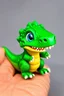 Placeholder: MINI BABY DINOSAUR, TYRANOSAUR, GREEN, BLUE EYES, TELLOW TEETH, SHARMY