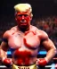 Placeholder: Realistic image of Donald trump wrestler, Mexican wrestling, glow mask makeup, red and blue breeches, suspenders, retro style, 80s, red, gold, vibrant color, highly detailed, clean background, concept art, unreal engine 5, god rays, ray tracing, RTX, lumen lighting, ultra detail, volumetric lighting, 3d, finely drawn, high definition, high resolution.