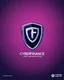 Placeholder: Cyber Finance (CF) shield logo Simple, easy and beautiful logo