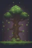 Placeholder: a pixel tree that sprouts in the shape of a portal for the 2d sidescroller game