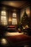 Placeholder: Christmas card in old English style and layout cinemattic highlights detailled real wide and depth atmosphere