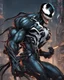 Placeholder: Venom mix with machine in solo leveling shadow artstyle, cyberpunk them, intricate details, highly detailed, high details, detailed portrait, masterpiece,ultra detailed,best quality