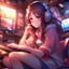 Placeholder: girl,anime,music,gaming