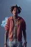 Placeholder: wiz khalifa, smoking joint, highly detailed, cinematic 16k