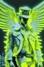 Placeholder: neon-yellow and white nephilim watcher super cop