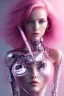 Placeholder: cyborg, pink hair, sexy, perfekt, real, dream