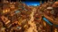 Placeholder: Wide-angle photorealistic fantasy city of unearthly delights in the multiverse