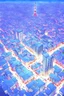 Placeholder: Tokyo city view from above. manga style