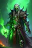 Placeholder: male undead warlock wow warcraft world affliction corruption soul chaos succubus destruction demonology agony lich green flame fel fire