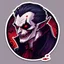 Placeholder: Neun Daybreak Vampire in sticker strange art style