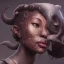 Placeholder: sango fantasy, fantasy magic, intricate, sharp focus, illustration, highly detailed, digital painting, concept art, matte, artgerm and paul lewin and kehinde wiley, masterpiece sexy lips Asian afro lips black African lady body Asian Dragon head silver bright rain lady outer space pretty skull head