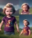 Placeholder: Penny Hofstadter toddler, full body, dramatic lighting, angry, hyper realistic