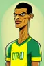 Placeholder: Rivaldo Brazilian football player cartoon 2d