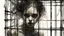 Placeholder: Scary young girl in a cage, post-apocalypse, dark style, Luis Royo & Raymond Swanland & Alyssa Monks & Anna Razumovskaya & Benedick Bana