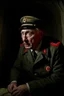 Placeholder: 4k full détails. Photo Vladimir poutine russian leader crying with the ghost of Adolf hitler in a bunker