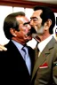 Placeholder: saddam hussein kissing george w bush