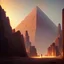 Placeholder: A magic door opening to Pyramids , high quality, high details , hd, hyper realistic, magic style ,