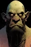 Placeholder: create a hardened, mindflayer dwarf, finely defined but decayed facial features, necrotic skin, in the comic book art style of Mike Mignola, Bill Sienkiewicz and Jean Giraud Moebius, , highly detailed, grainy, gritty textures, , dramatic natural lighting