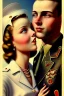 Placeholder: couple, 1940s, close up