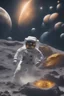 Placeholder: "Generate an awe-inspiring 8K realist image depicting an astronaut triumphantly planting a Bitcoin flag on the lunar surface. The cosmic backdrop should be a chaotic yet mesmerizing scene, replacing traditional stars with various cryptocurrencies. Envision shooting stars as dynamic market movements, while trading charts and pips seamlessly integrate into the background, forming a visually stunning representation of the crypto universe's conquest of the moon."