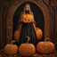 Placeholder: Photorealistic Intricately carved Giant Pumpkin at a Halloween celebration, hyperdetailed Pumpkin carving, by Brooke Shaden, filigree, 3d shading, intricate details, HDR, beautifully shot, hyperrealistic, sharp focus, 64 megapixels, perfect composition, high contrast, rich orange and black colors, cinematic, atmospheric, moody.