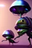 Placeholder: full length aliens clean art NFT, blender 3d