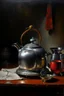 Placeholder: Living kettle, prize winning oil painting