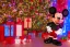 Placeholder: mickey mouse wishing me "Merry Christmas" with lights and decorations
