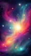 Placeholder: space background stylized, nubula. retro