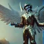 Placeholder: Archangel Michael, sword , unreal 5, octane render, cinema4d, dynamic lighting, soft lighting, 4k, redshift render, highly detailed, hyper realistic