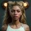 Placeholder: Shakira, 40 years old, artist, Realistic image, waist up portrait, eyes make up, perfect, glow, circle iris. concept art, smooth, unreal engine 5, god lights, ray tracing, RTX, lumen lighting, ultra detail, volumetric lighting, 3d, finely drawn, high definition, 4k.