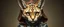 Placeholder: amish space alien lynx with human eyes and hair tips on its ears dressed in amish outfit, painted by Rembrandt, Escher and Giger and some anime genious