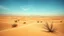 Placeholder: A surreal desert scene, with tachisme techniques used to depict a mirage of a city in the distance, blending seamlessly with the natural surroundings.