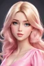 Placeholder: a girl with blonde hair wearing a pink dress, photorealistic anime girl render, anime barbie doll, realistic anime 3 d style, realistic cute girl painting, realistic anime artstyle, realistic anime art style, 3 d anime realistic, anime barbie in white, realistic - anime, kawaii realistic portrait, photorealistic anime, realistic young anime girl, semi - realistic anime