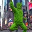 Placeholder: The Green Man in Times Square.