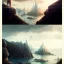 Placeholder: Skyline,Hill Harbour, sea, futuristic Metropolis ,detailed Facade, uphill Road,streets with trees,Human scaled City,Bueno Aires,greg rutkowski, matte painting, street photography, hyper detailed, felix kelly, Jean Baptiste Monge, architecture croquis drawing